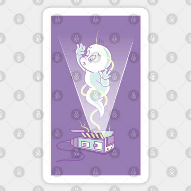 Ghost Trap Casper Sticker TeePublic UK ghost-trap-casper-sticker-teepublic-uk